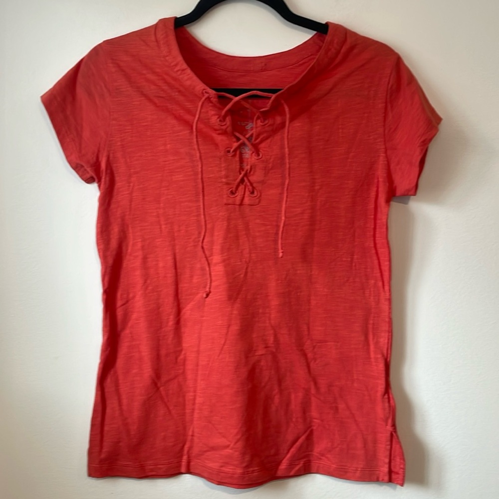 Hiho | Boho Cotton Short Sleeve Top Blouse Sz Small NWOT